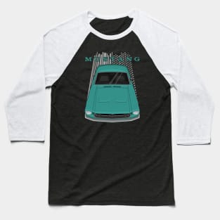 Ford Mustang Fastback 1968 - Turquoise Baseball T-Shirt